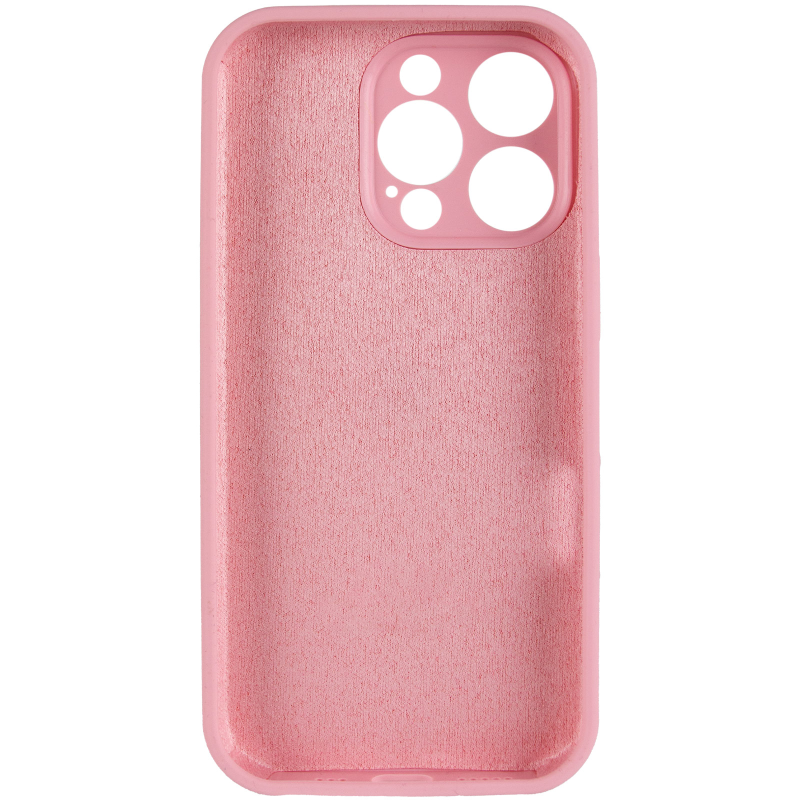Чохол Silk Full Camera Protective (AA) NO LOGO для Apple iPhone 13 Pro Max (6.7"), Рожевий / Light pink 2, Силікон, купити оптом з доставкою