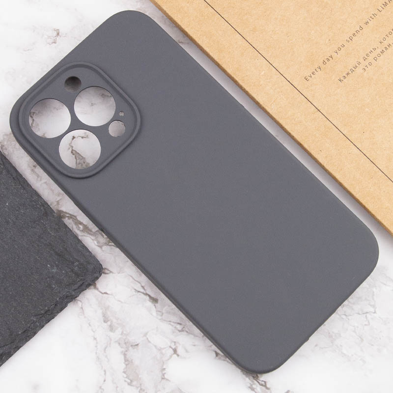 Чохол Silk Full Camera Protective (AA) NO LOGO для Apple iPhone 13 Pro Max (6.7"), Сірий / Dark Gray 3, Силікон, купити оптом з доставкою