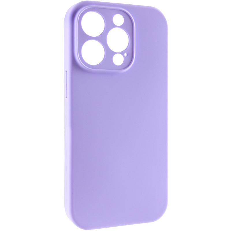 Чохол Silk Full Camera Protective (AA) NO LOGO для Apple iPhone 13 Pro Max (6.7"), Бузковий / Dasheen, Силікон, купити оптом з доставкою
