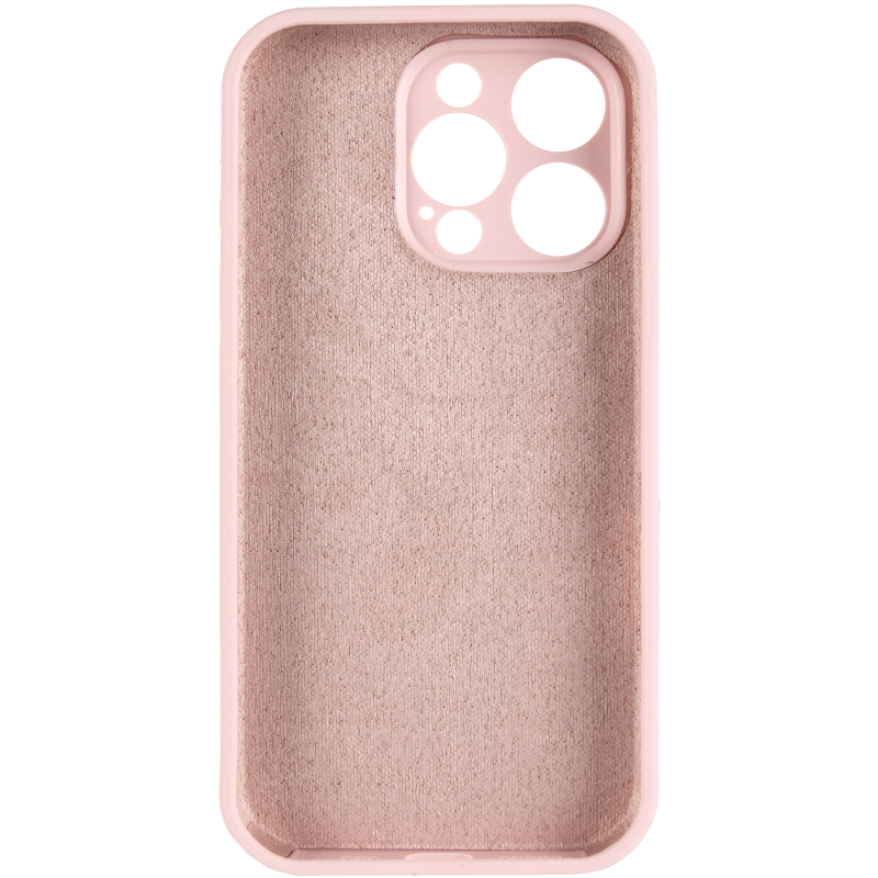 Чохол Silk Full Camera Protective (AA) NO LOGO для Apple iPhone 13 Pro (6.1"), Рожевий / Chalk Pink 2, Силікон, купити оптом з доставкою