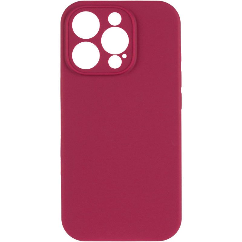 Чохол Silk Full Camera Protective (AA) NO LOGO для Apple iPhone 14 Pro (6.1"), Червоний / Rose Red 1, Силікон, купити оптом з доставкою