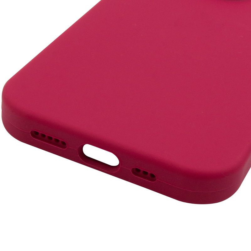 Чохол Silk Full Camera Protective (AA) NO LOGO для Apple iPhone 14 Pro (6.1"), Червоний / Rose Red 3, Силікон, купити оптом з доставкою