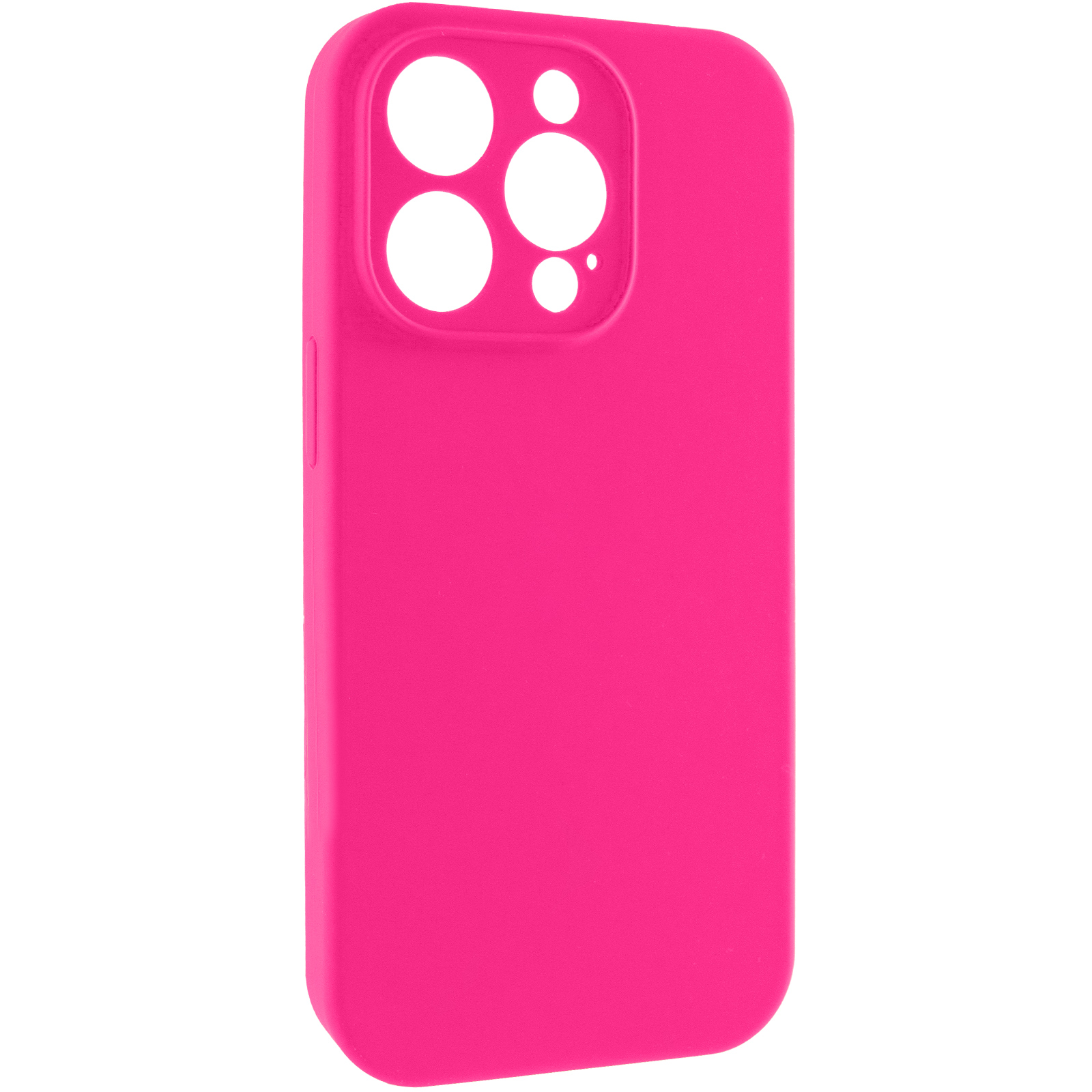 Чохол Silk Full Camera Protective (AA) NO LOGO для Apple iPhone 14 Pro (6.1"), Рожевий / Barbie pink, Силікон, купити оптом з доставкою