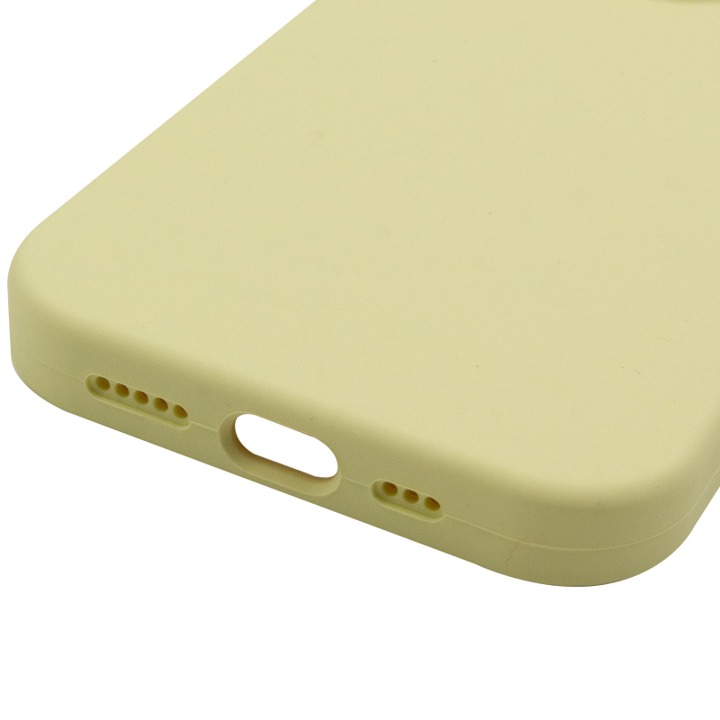 Чохол Silk Full Camera Protective (AA) NO LOGO для Apple iPhone 14 Pro Max (6.7"), Жовтий / Mellow Yellow 3, Силікон, купити оптом з доставкою