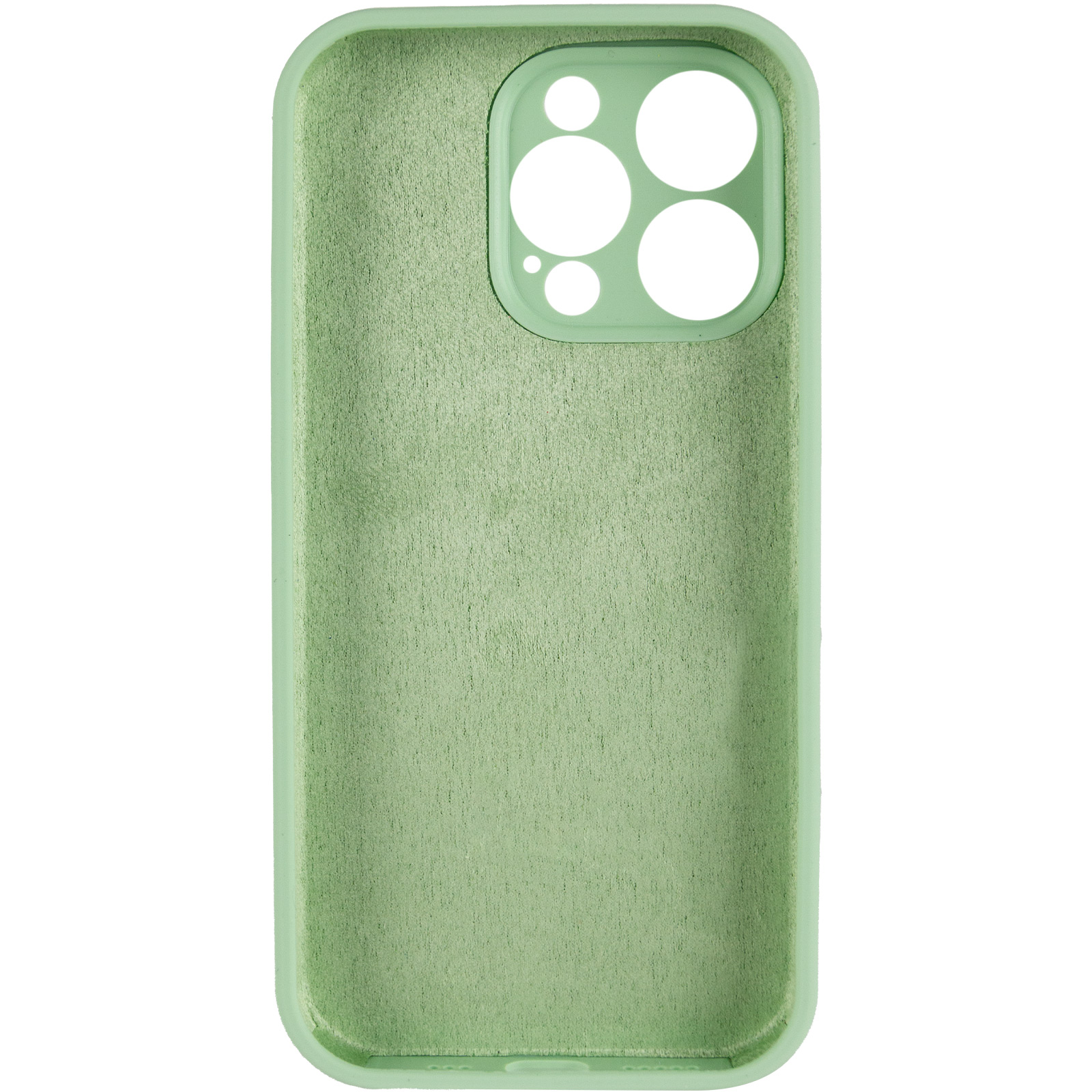 Чохол Silk Full Camera Protective (AA) NO LOGO для Apple iPhone 14 Pro Max (6.7"), Зелений / Pistachio 2, Силікон, купити оптом з доставкою
