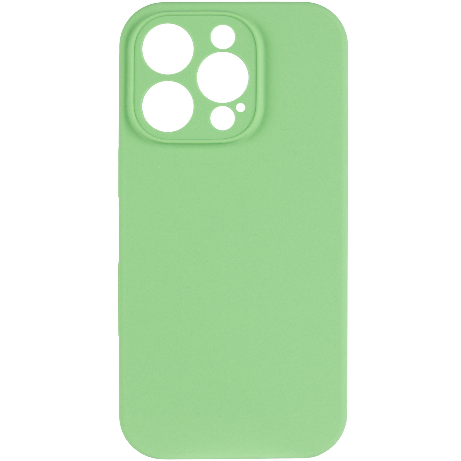 Чохол Silk Full Camera Protective (AA) NO LOGO для Apple iPhone 14 Pro Max (6.7"), М'ятний / Mint 5, Силікон, купити оптом з доставкою