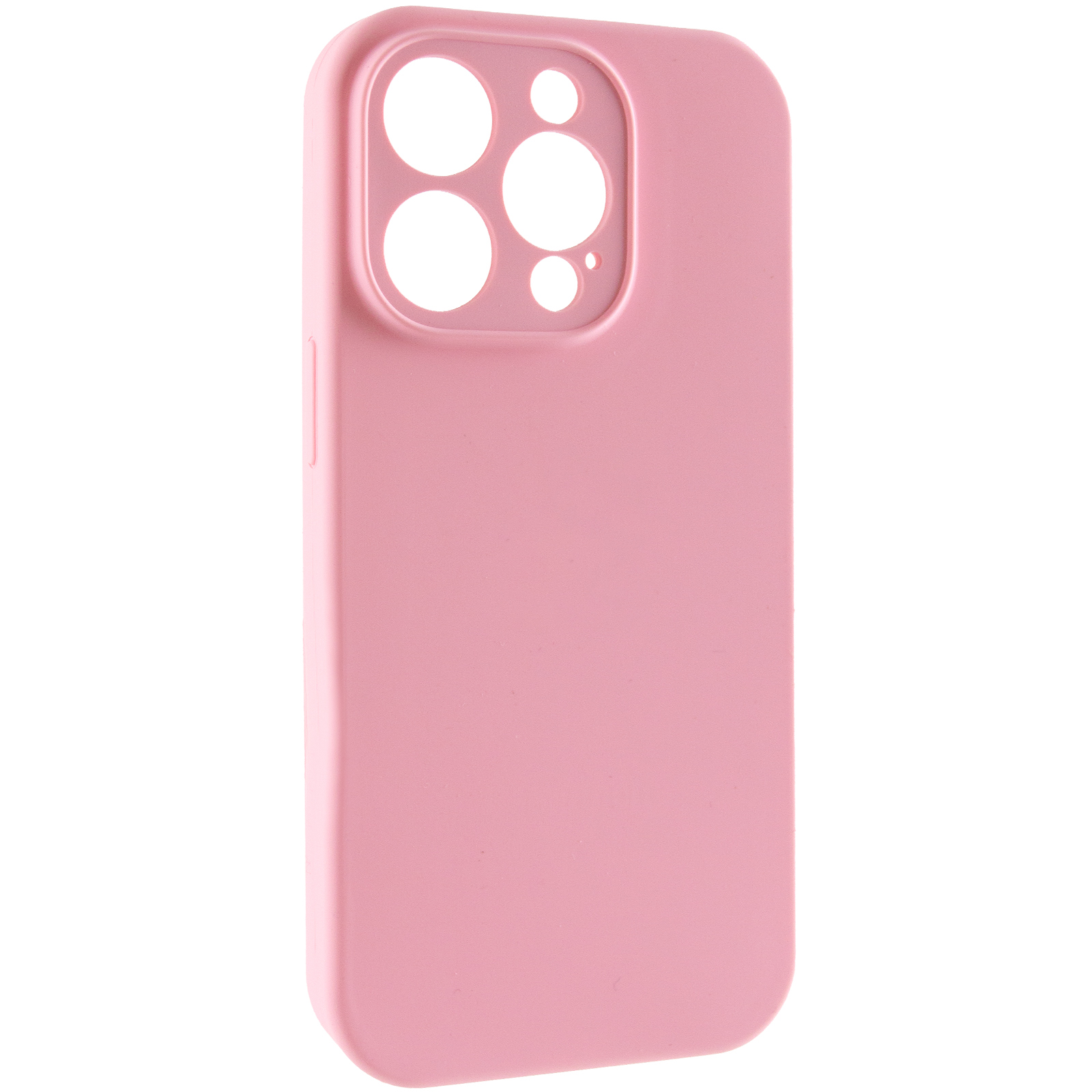 Чохол Silk Full Camera Protective (AA) NO LOGO для Apple iPhone 14 Pro Max (6.7"), Рожевий / Light pink, Силікон, купити оптом з доставкою