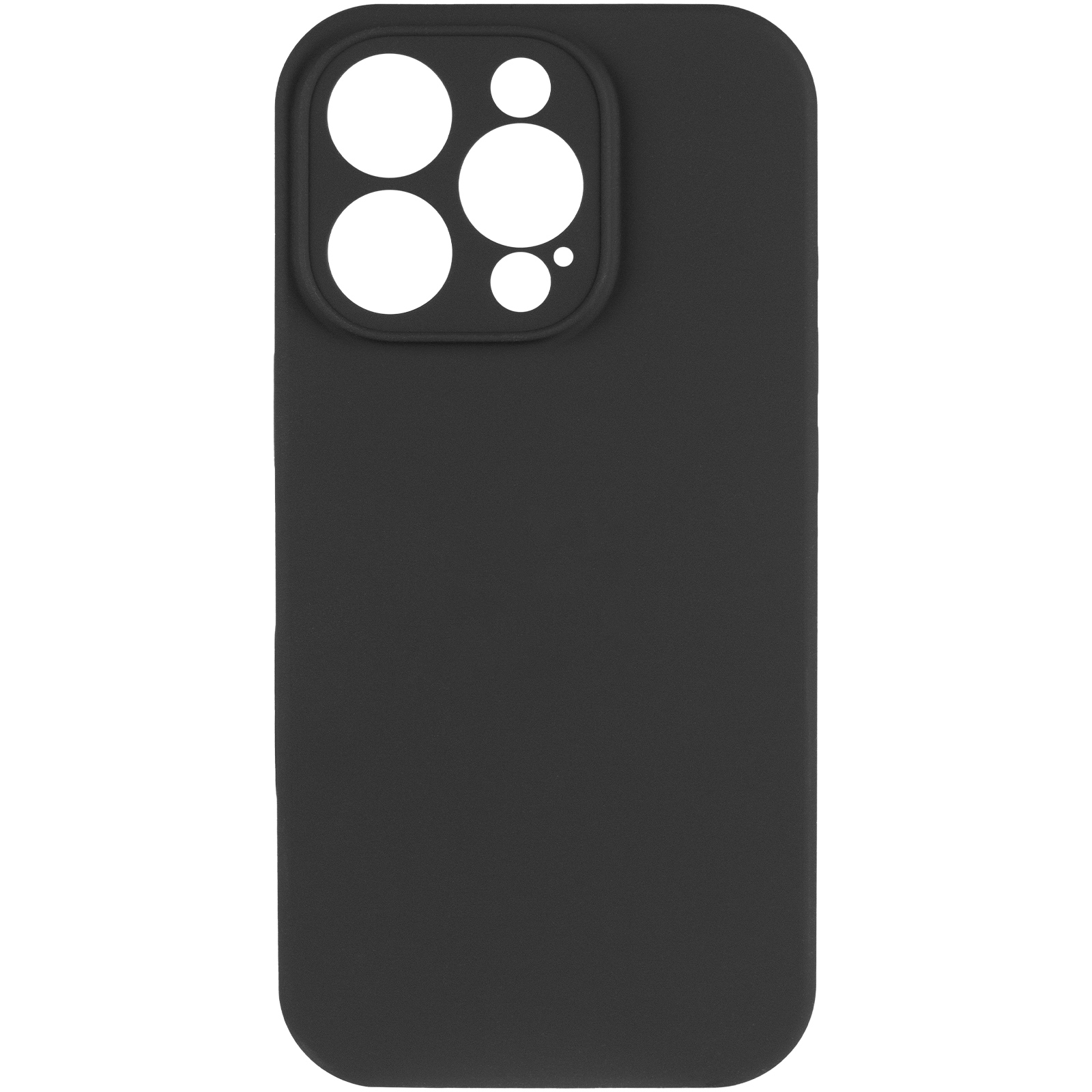 Чохол Silk Full Camera Protective (AA) NO LOGO для Apple iPhone 14 Pro Max (6.7"), Чорний / Black 1, Силікон, купити оптом з доставкою