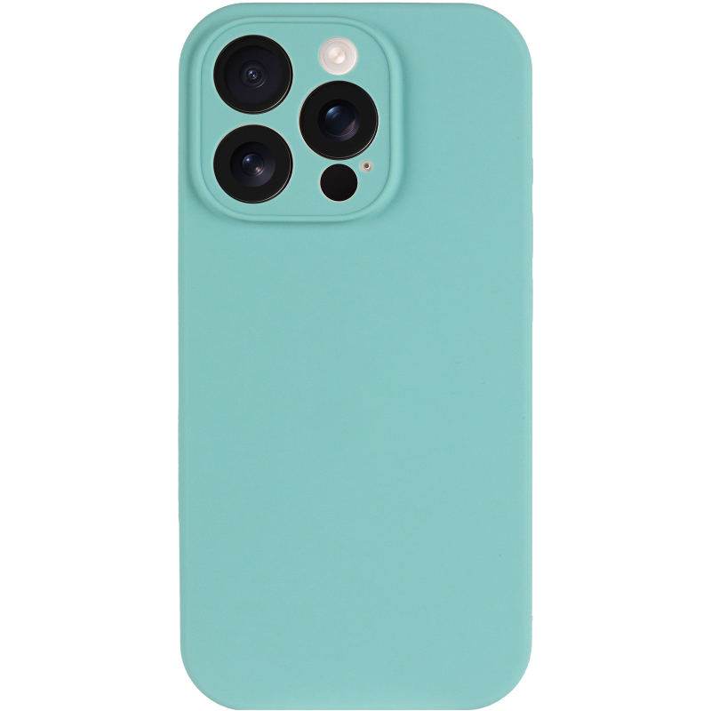 Чохол Silk Full Camera Protective (AA) NO LOGO для Apple iPhone 15 Pro (6.1"), Бірюзовий / Marine Green 1, Силікон, купити оптом з доставкою