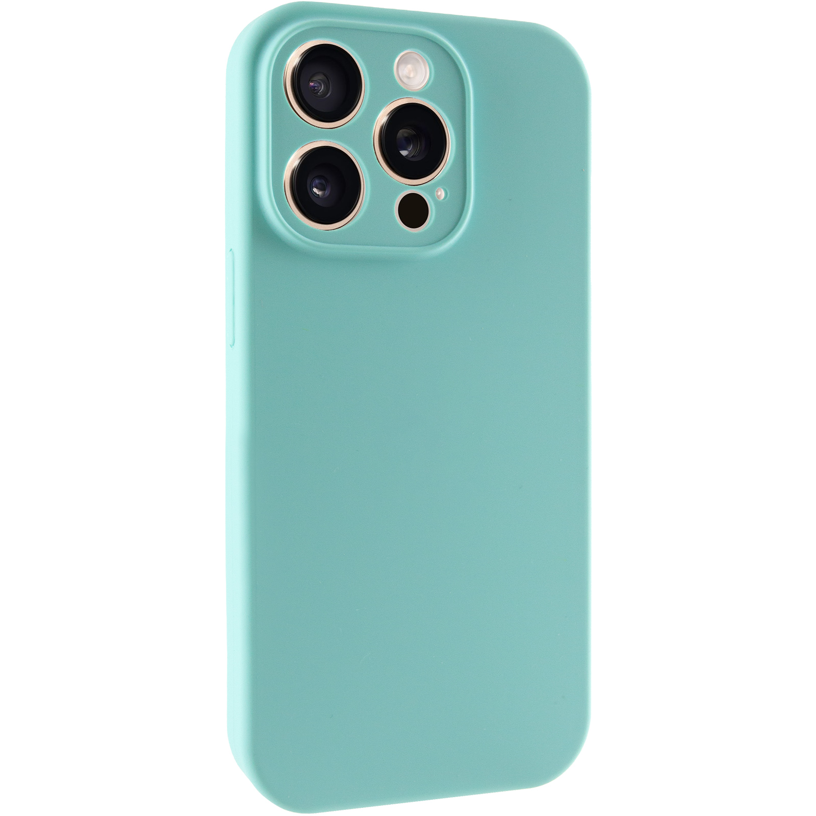 Чохол Silk Full Camera Protective (AA) NO LOGO для Apple iPhone 15 Pro (6.1"), Бірюзовий / Marine Green, Силікон, купити оптом з доставкою