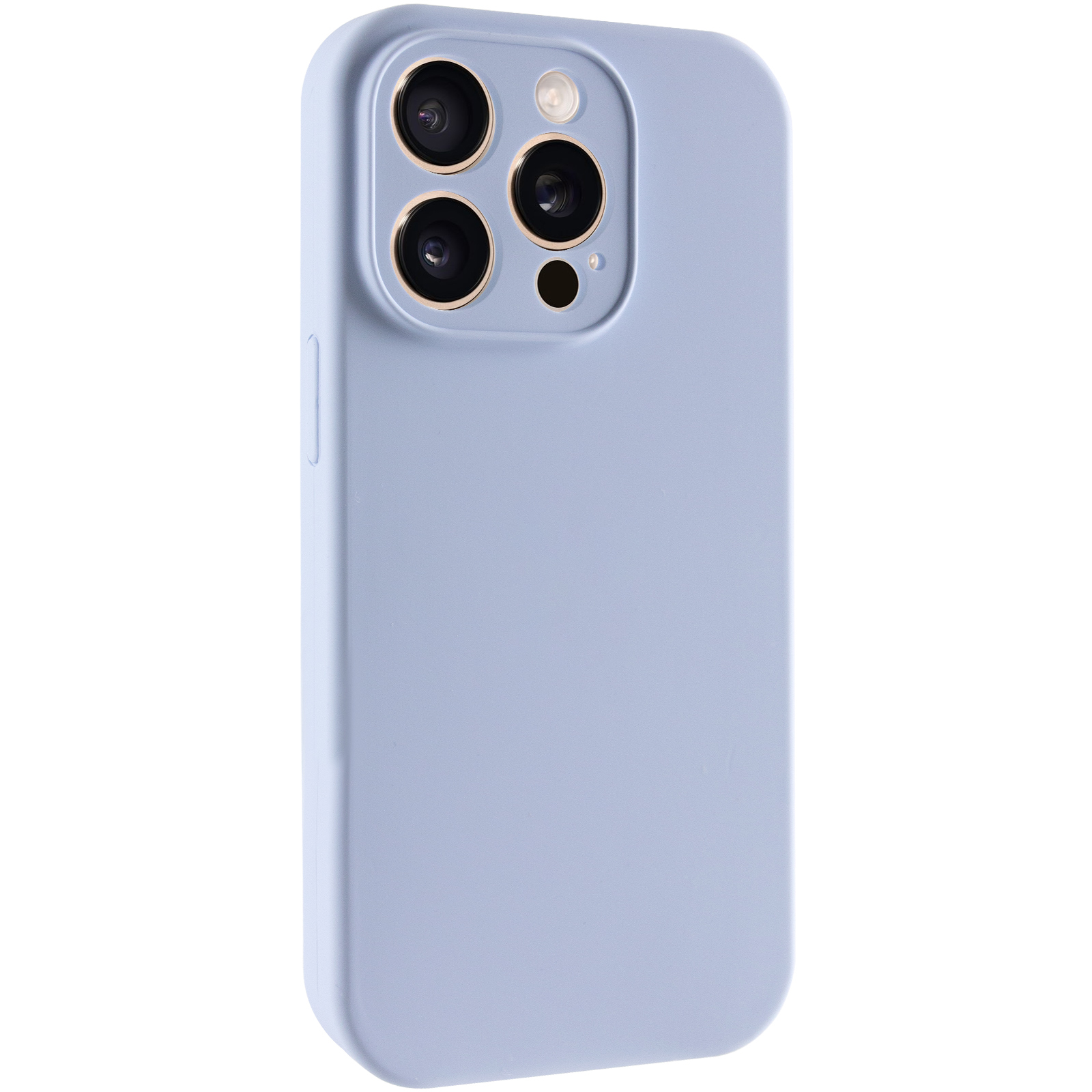 Чохол Silk Full Camera Protective (AA) NO LOGO для Apple iPhone 15 Pro (6.1"), Блакитний / Lilac Blue, Силікон, купити оптом з доставкою