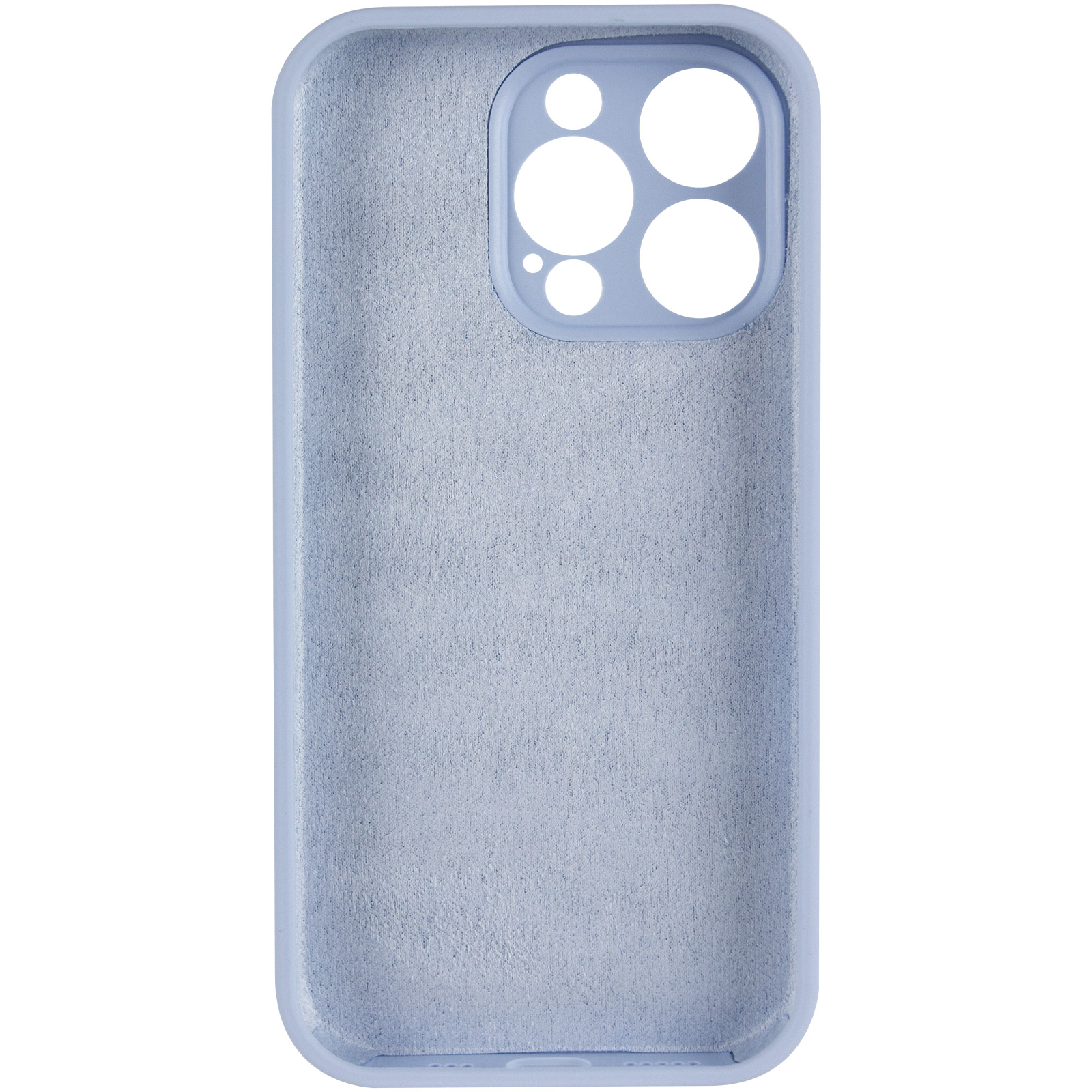 Чохол Silk Full Camera Protective (AA) NO LOGO для Apple iPhone 15 Pro (6.1"), Блакитний / Lilac Blue 2, Силікон, купити оптом з доставкою