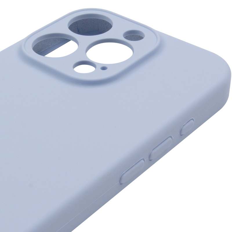 Чохол Silk Full Camera Protective (AA) NO LOGO для Apple iPhone 15 Pro (6.1"), Блакитний / Lilac Blue 3, Силікон, купити оптом з доставкою