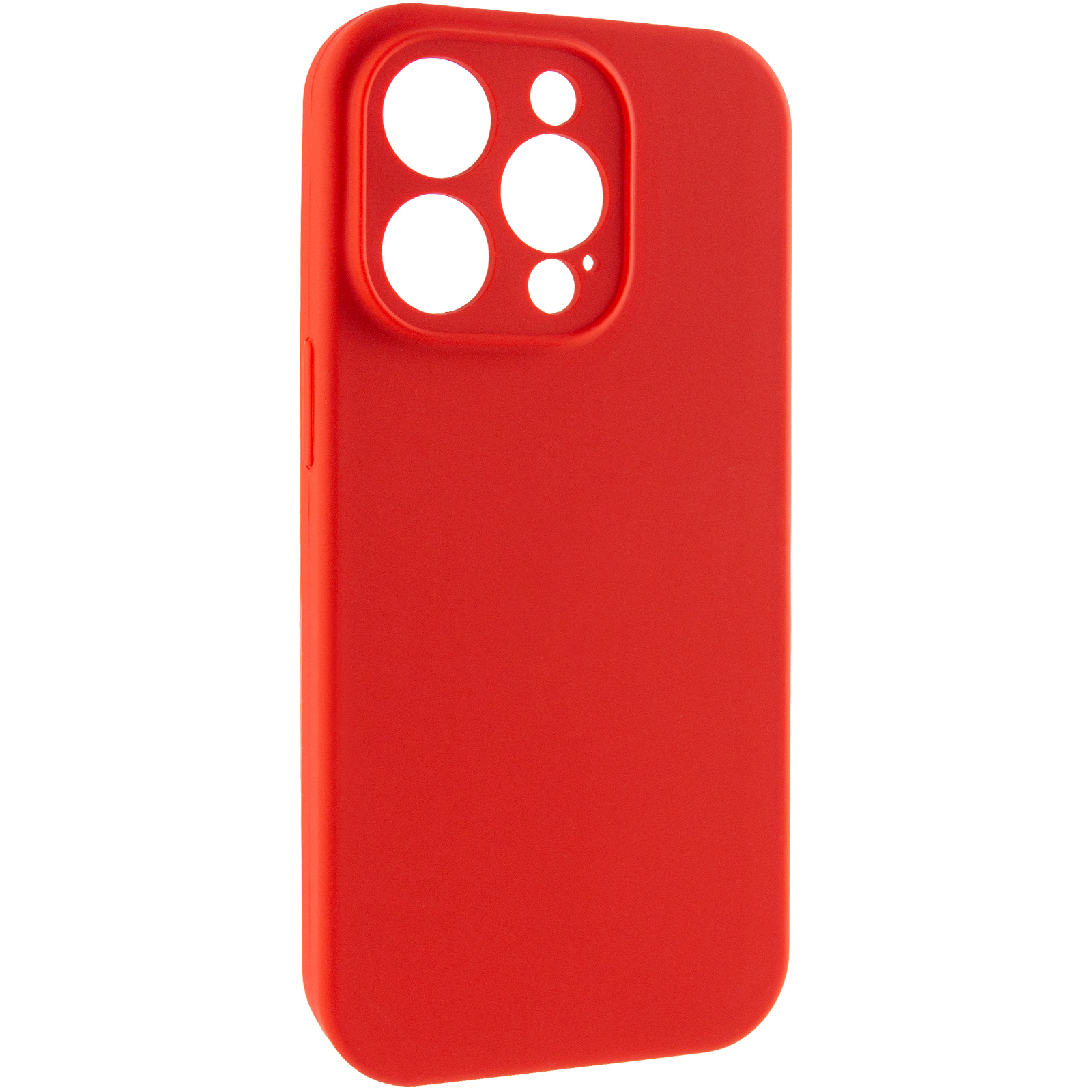 Чохол Silk Full Camera Protective (AA) NO LOGO для Apple iPhone 15 Pro (6.1"), Червоний / Red, Силікон, купити оптом з доставкою