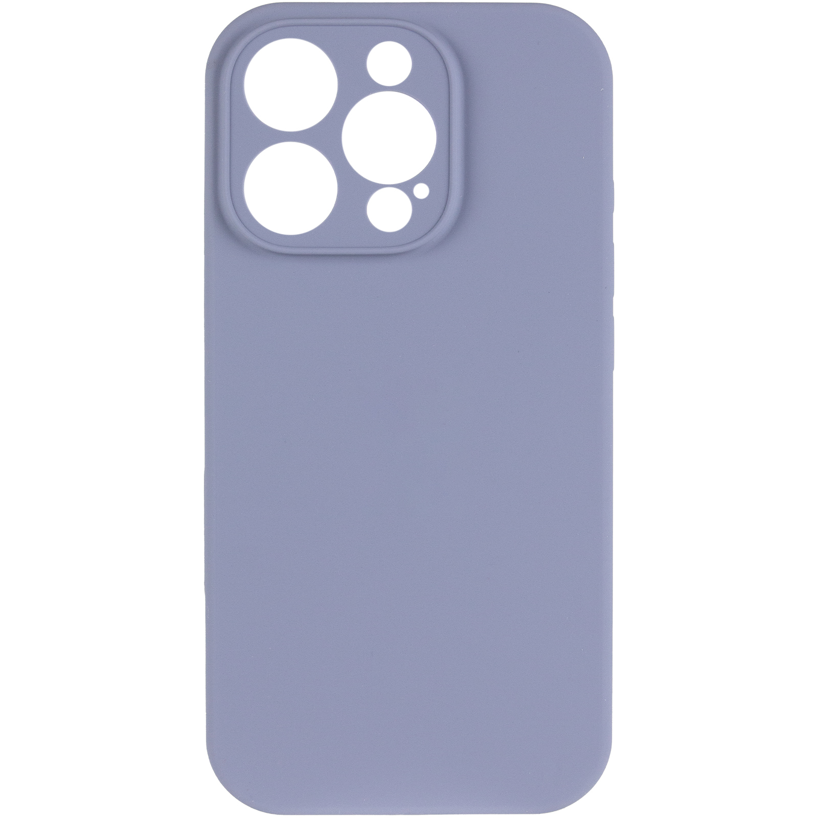 Чохол Silk Full Camera Protective (AA) NO LOGO для Apple iPhone 15 Pro (6.1"), Сірий / Lavender Gray 1, Силікон, купити оптом з доставкою