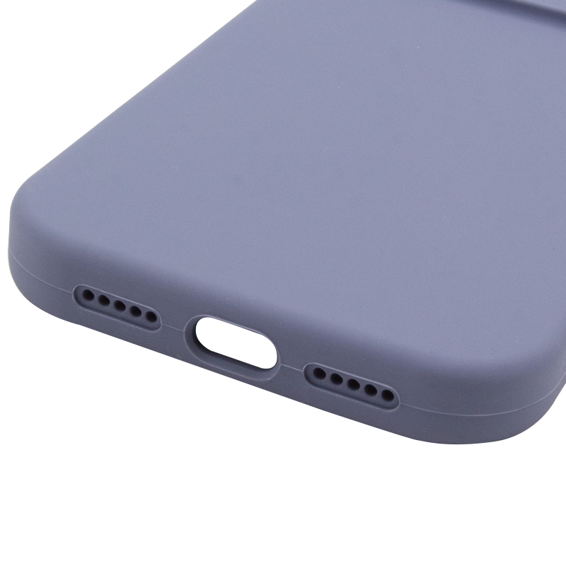 Чохол Silk Full Camera Protective (AA) NO LOGO для Apple iPhone 15 Pro (6.1"), Сірий / Lavender Gray 3, Силікон, купити оптом з доставкою