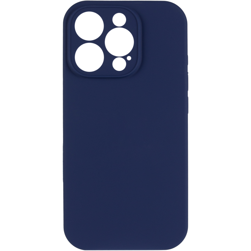 Чохол Silk Full Camera Protective (AA) NO LOGO для Apple iPhone 15 Pro (6.1"), Синій / Deep navy 1, Силікон, купити оптом з доставкою