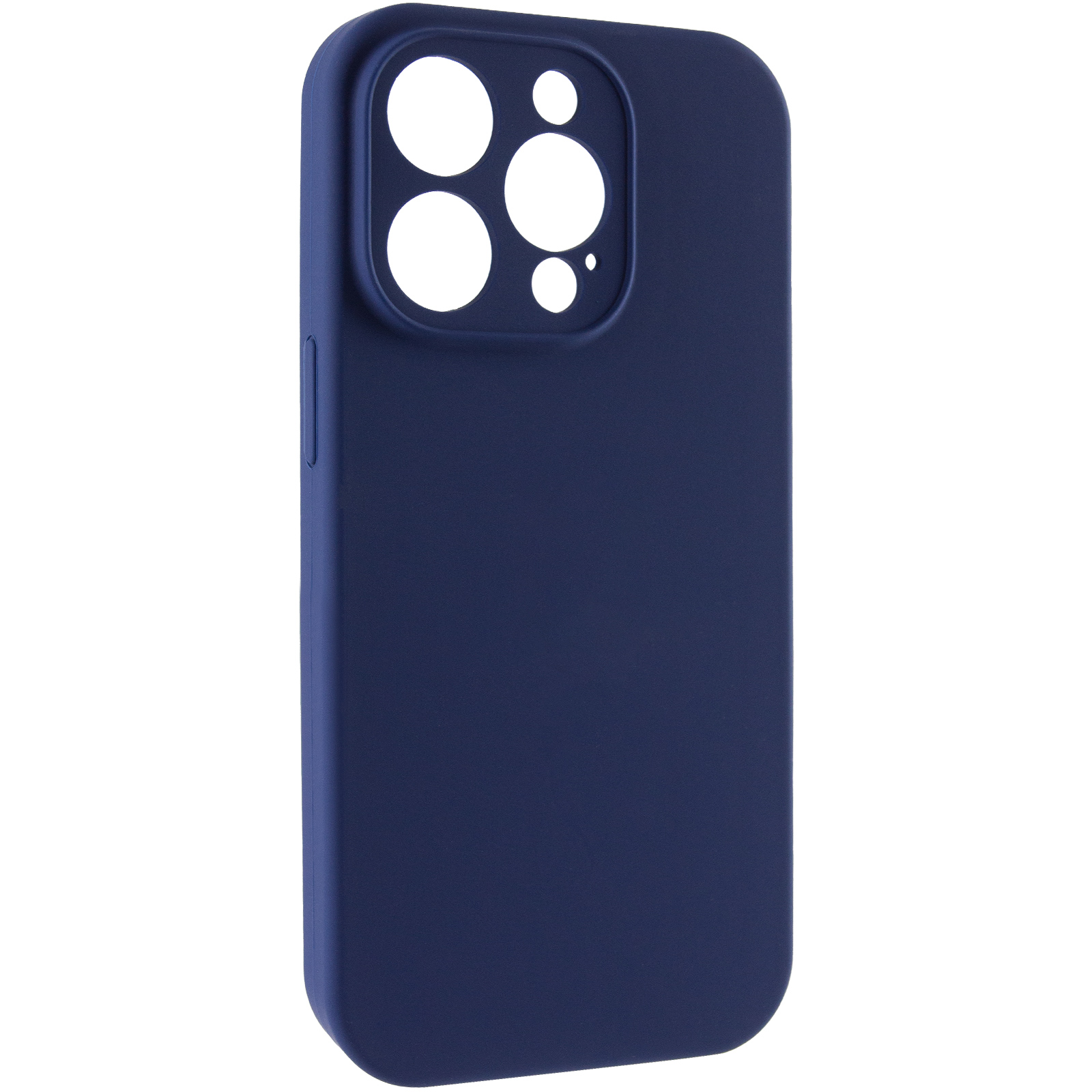 Чохол Silk Full Camera Protective (AA) NO LOGO для Apple iPhone 15 Pro (6.1"), Синій / Deep navy, Силікон, купити оптом з доставкою