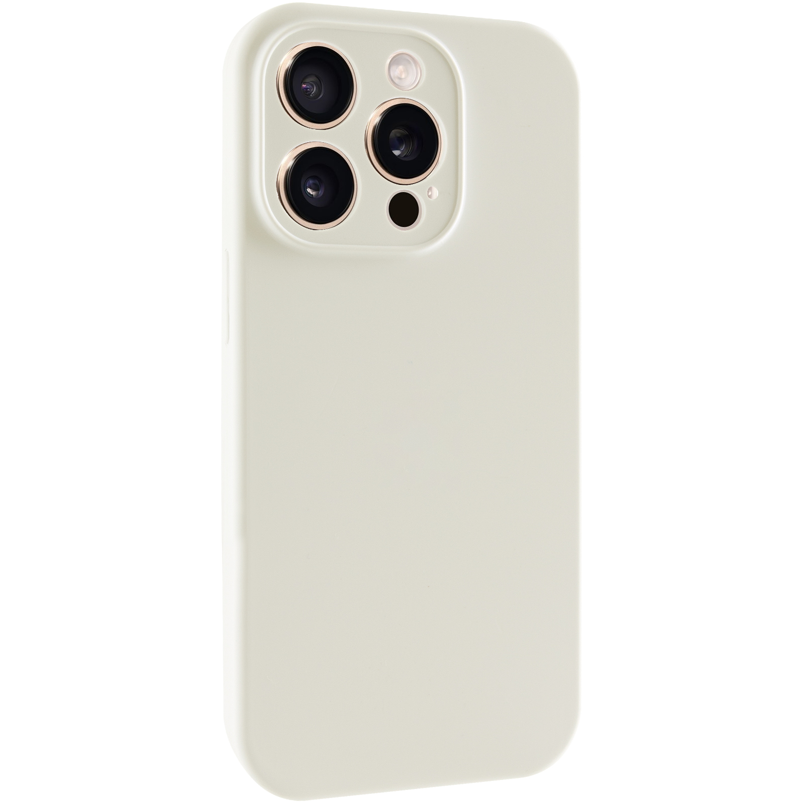 Чохол Silk Full Camera Protective (AA) NO LOGO для Apple iPhone 15 Pro (6.1"), Бежевий / Antique White, Силікон, купити оптом з доставкою