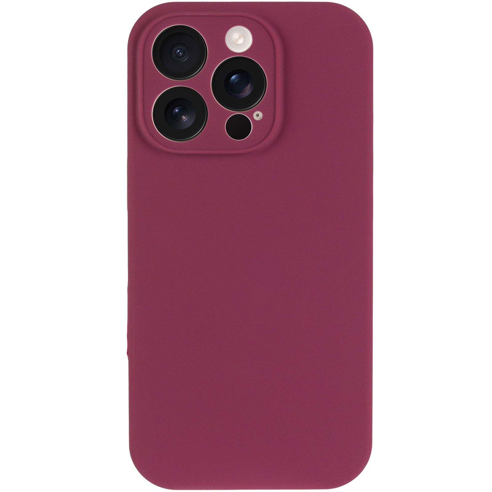 Чохол Silk Full Camera Protective (AA) NO LOGO для Apple iPhone 15 Pro Max (6.7"), Бордовий / Plum 1, Силікон, купити оптом з доставкою