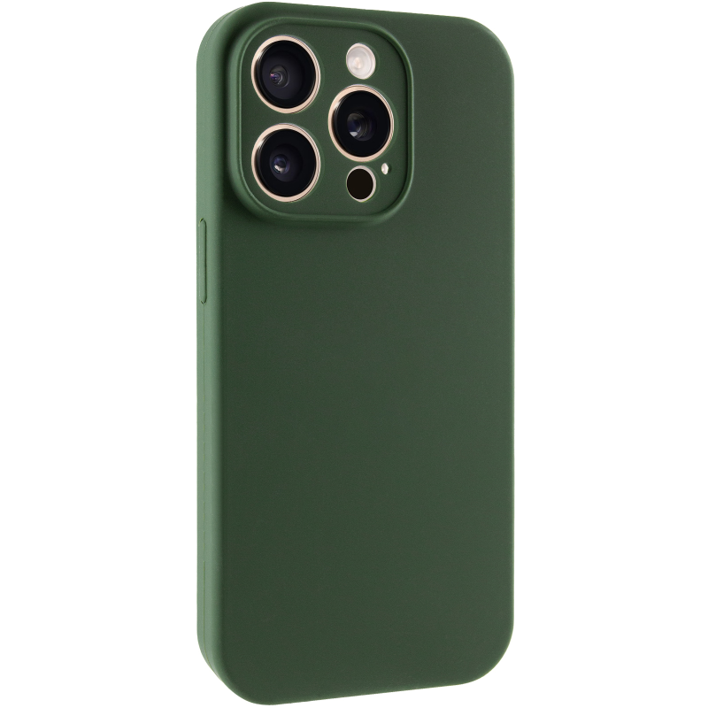 Чохол Silk Full Camera Protective (AA) NO LOGO для Apple iPhone 15 Pro Max (6.7"), Зелений / Cyprus Green, Силікон, купити оптом з доставкою