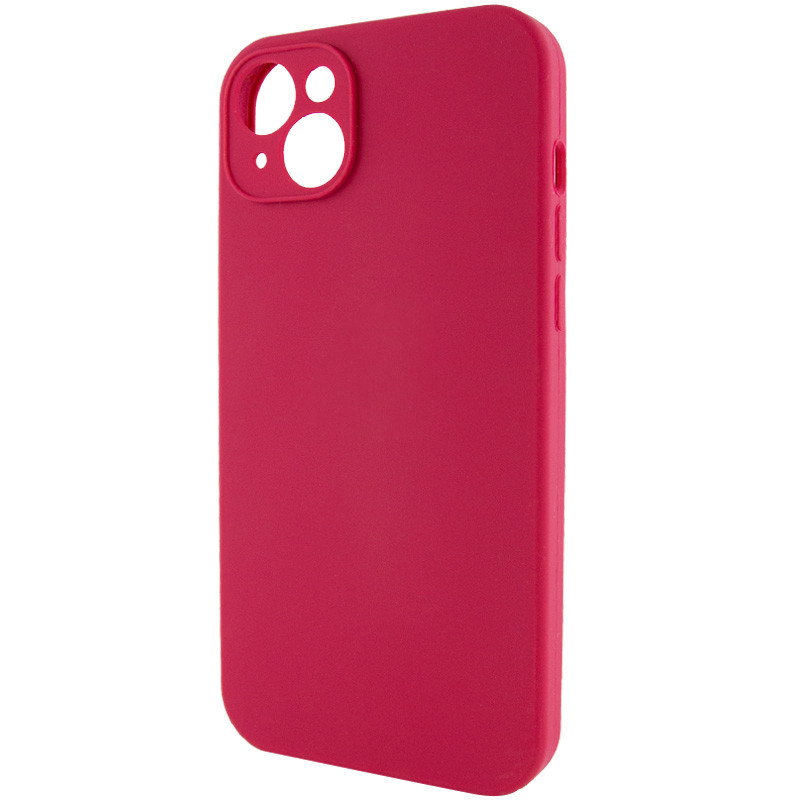 Чохол Silk Full Camera Protective (AA) NO LOGO для Apple iPhone 15 Plus (6.7"), Червоний / Rose Red 2, Силікон, купити оптом з доставкою