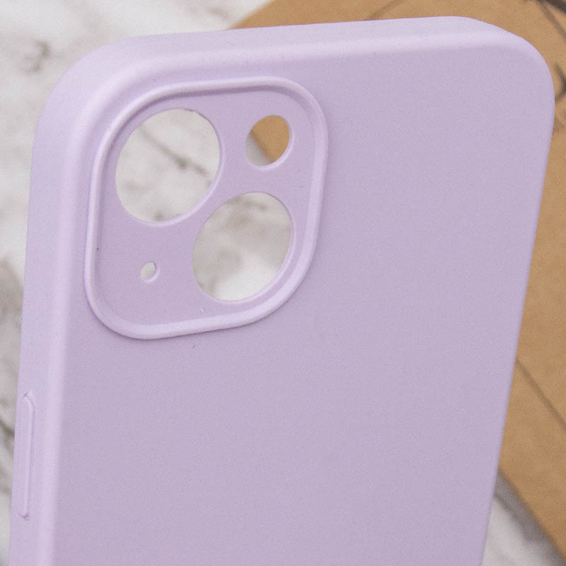 Чохол Silk Full Camera Protective (AA) NO LOGO для Apple iPhone 15 Plus (6.7"), Бузковий / Lilac 5, Силікон, купити оптом з доставкою