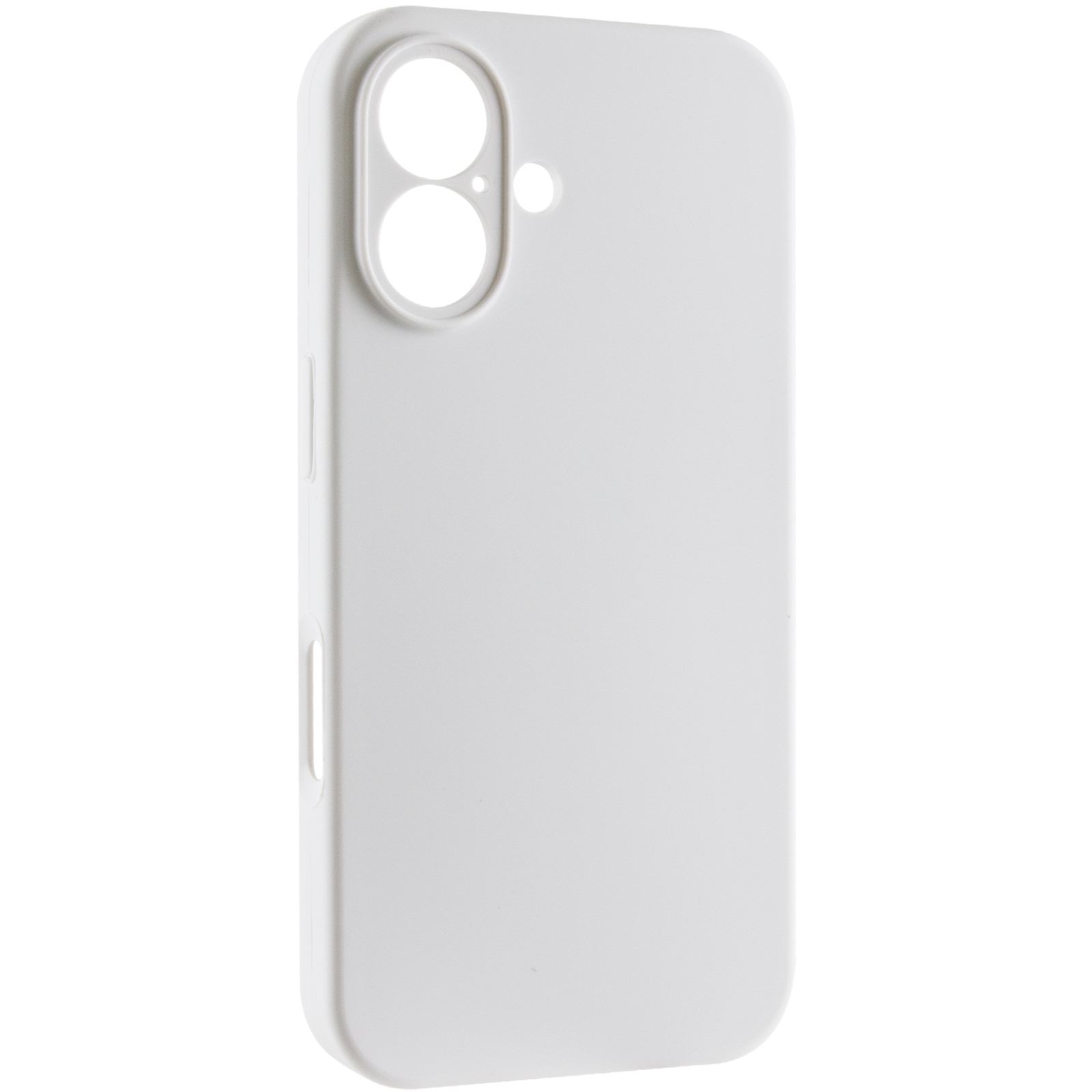 Чехол Silk Full Camera Protective (AA) NO LOGO для Apple iPhone 16 (6.1"), Белый / White, Силикон, купить оптом с доставкой