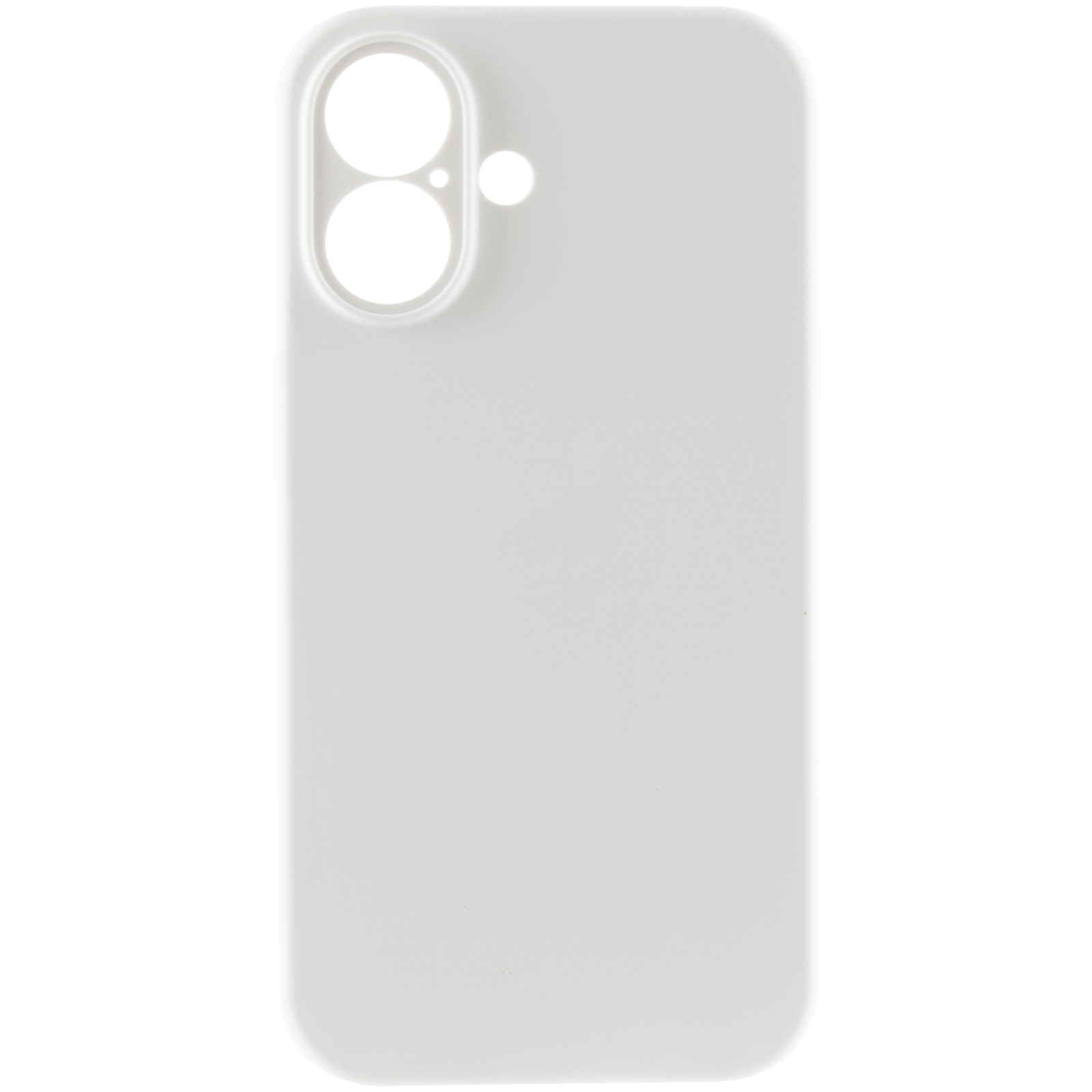 Чехол Silk Full Camera Protective (AA) NO LOGO для Apple iPhone 16 (6.1"), Белый / White 1, Силикон, купить оптом с доставкой