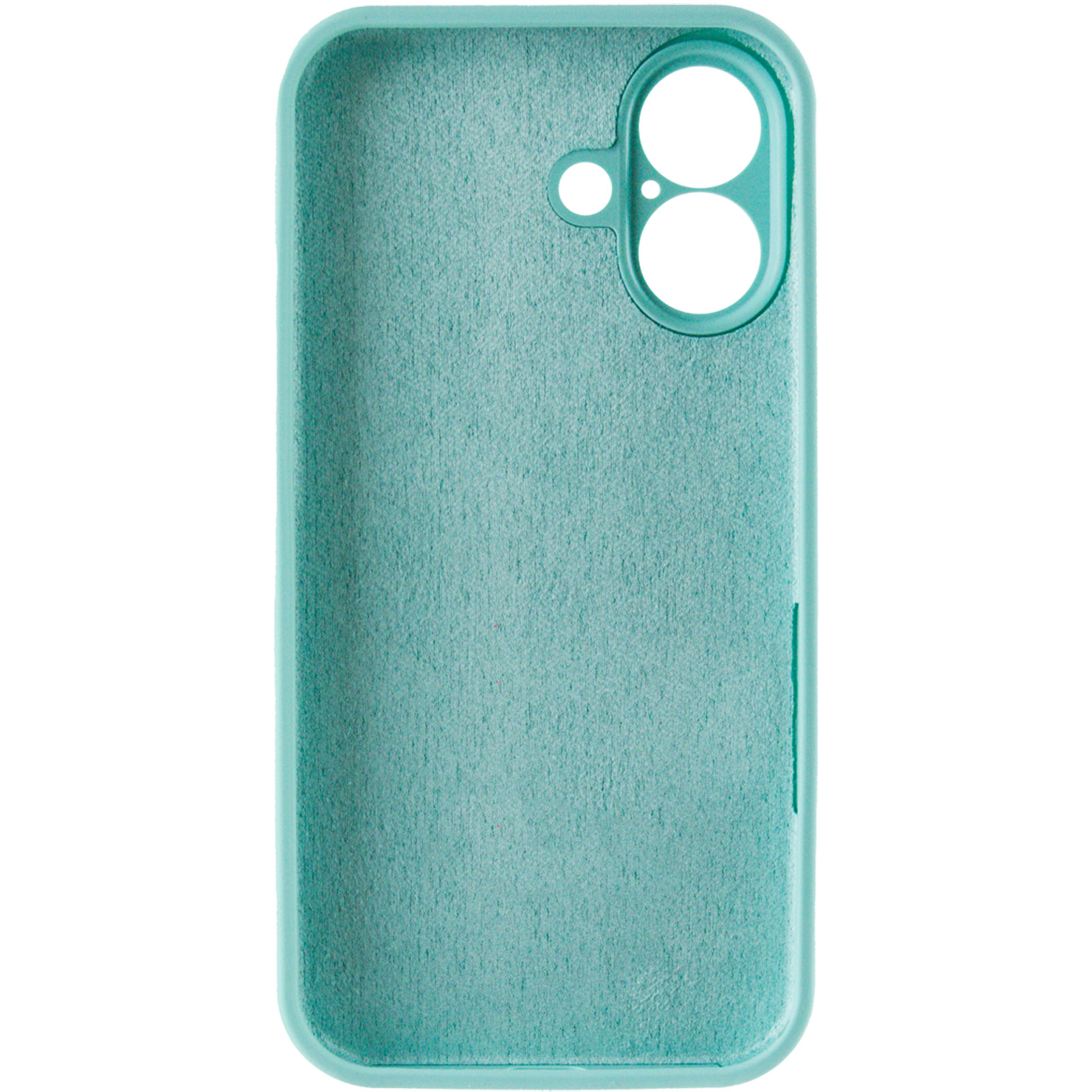 Чохол Silk Full Camera Protective (AA) NO LOGO для Apple iPhone 16 (6.1"), Бірюзовий / Marine Green 2, Силікон, купити оптом з доставкою