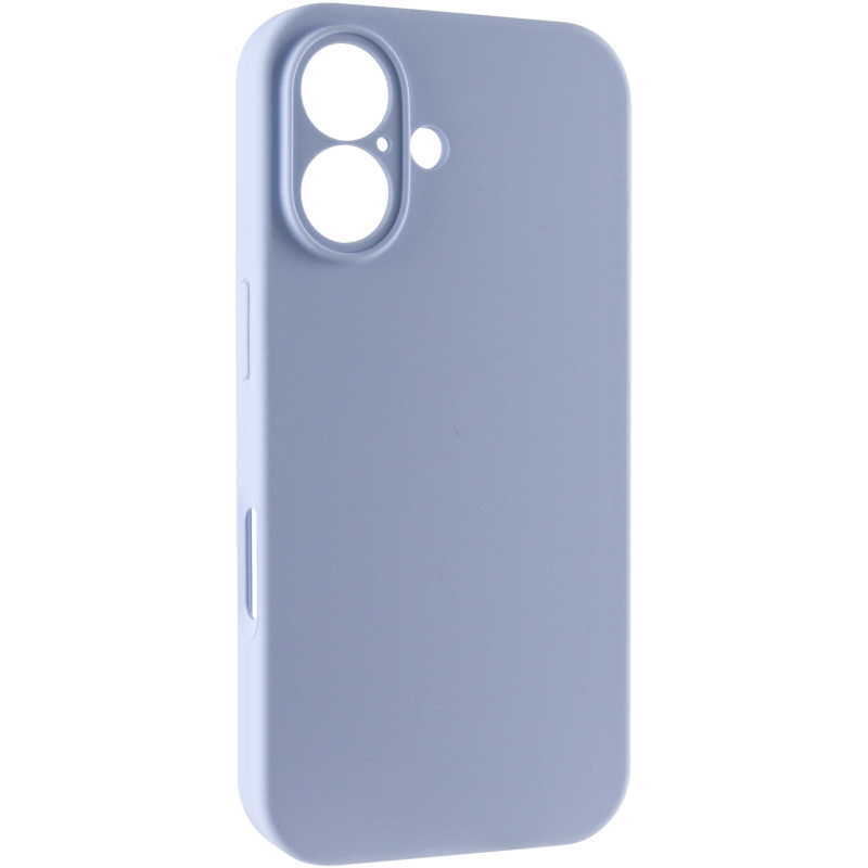 Чохол Silk Full Camera Protective (AA) NO LOGO для Apple iPhone 16 (6.1"), Блакитний / Lilac Blue, Силікон, купити оптом з доставкою