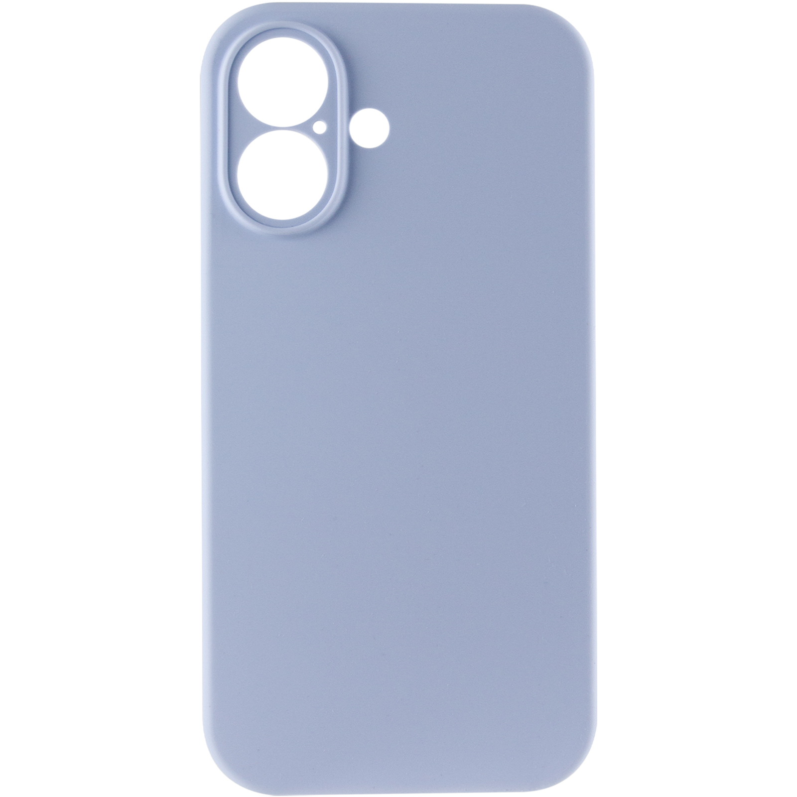 Чохол Silk Full Camera Protective (AA) NO LOGO для Apple iPhone 16 (6.1"), Блакитний / Lilac Blue 1, Силікон, купити оптом з доставкою