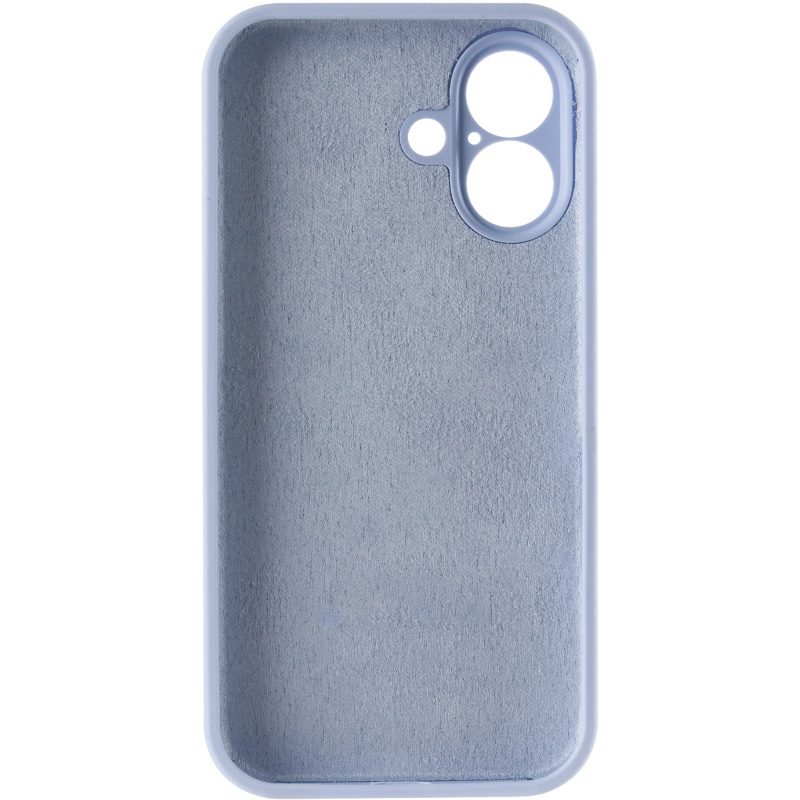 Чохол Silk Full Camera Protective (AA) NO LOGO для Apple iPhone 16 (6.1"), Блакитний / Lilac Blue 2, Силікон, купити оптом з доставкою