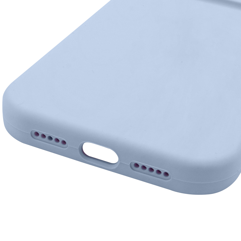 Чохол Silk Full Camera Protective (AA) NO LOGO для Apple iPhone 16 (6.1"), Блакитний / Lilac Blue 3, Силікон, купити оптом з доставкою