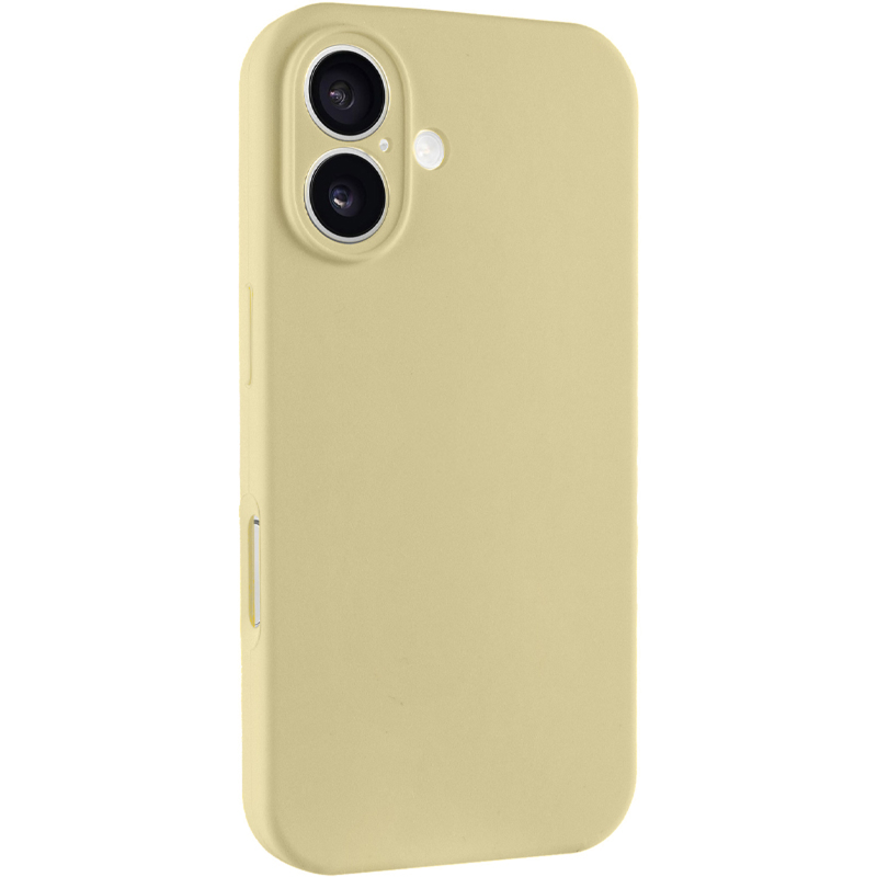 Чохол Silk Full Camera Protective (AA) NO LOGO для Apple iPhone 16 (6.1"), Жовтий / Mellow Yellow, Силікон, купити оптом з доставкою