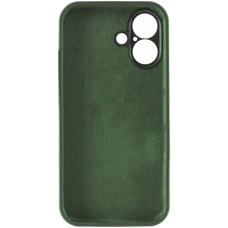 Чохол Silk Full Camera Protective (AA) NO LOGO для Apple iPhone 16 (6.1"), Зелений / Cyprus Green 2, Силікон, купити оптом з доставкою