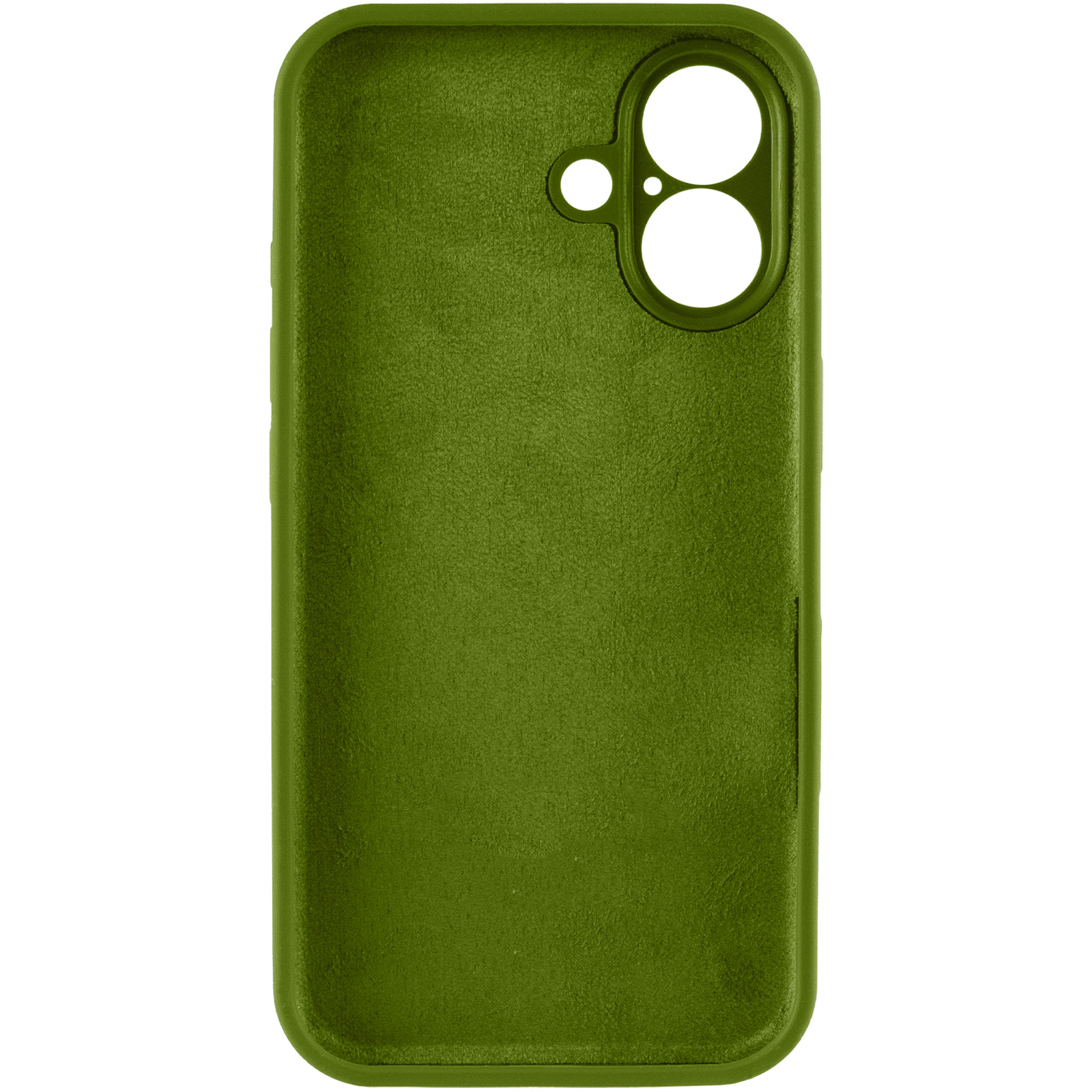 Чохол Silk Full Camera Protective (AA) NO LOGO для Apple iPhone 16 (6.1"), Зелений / Dark Olive 2, Силікон, купити оптом з доставкою