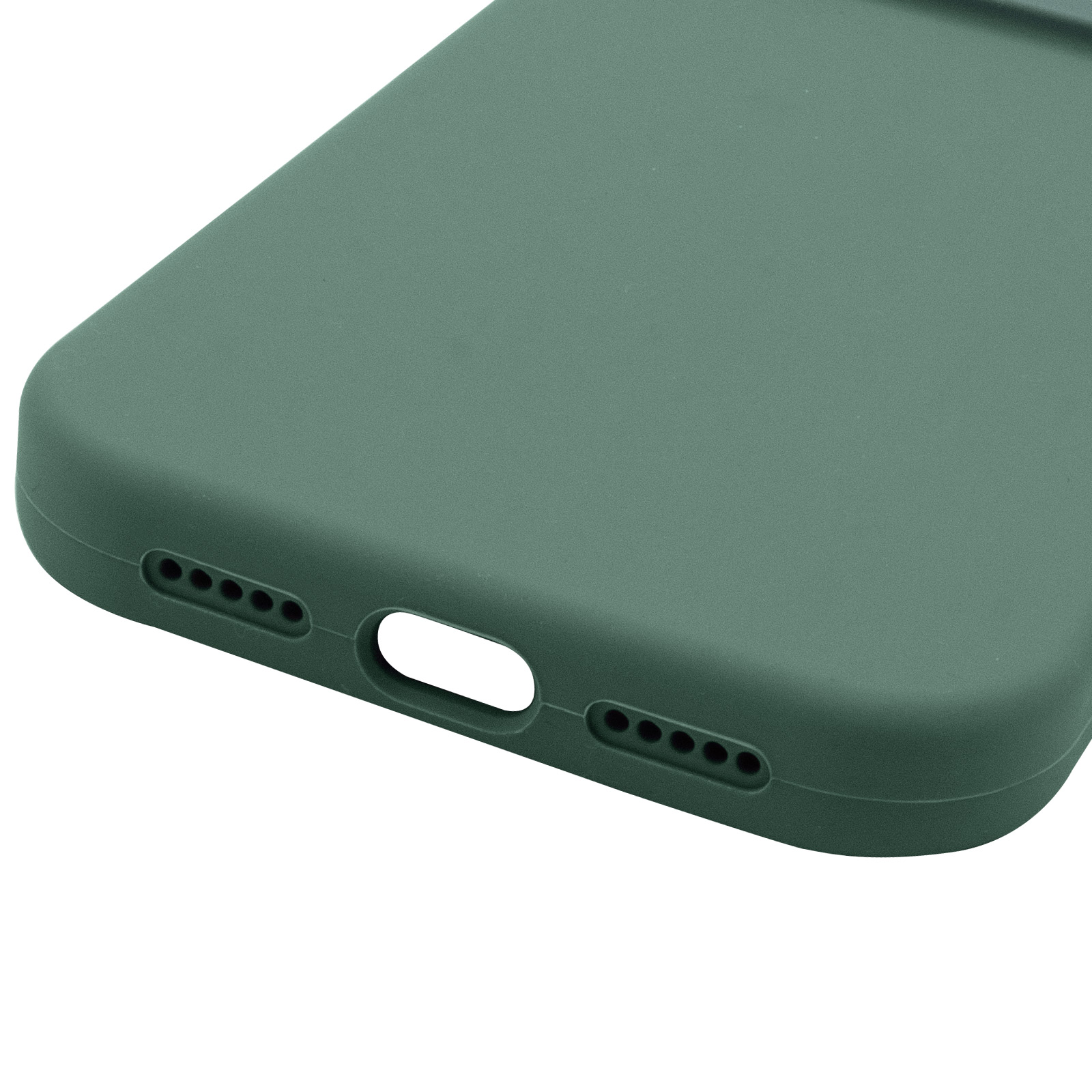 Чохол Silk Full Camera Protective (AA) NO LOGO для Apple iPhone 16 (6.1"), Зелений / Pine green 3, Силікон, купити оптом з доставкою