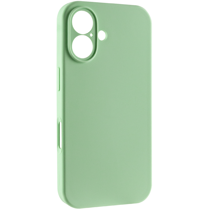 Чохол Silk Full Camera Protective (AA) NO LOGO для Apple iPhone 16 (6.1"), Зелений / Pistachio, Силікон, купити оптом з доставкою