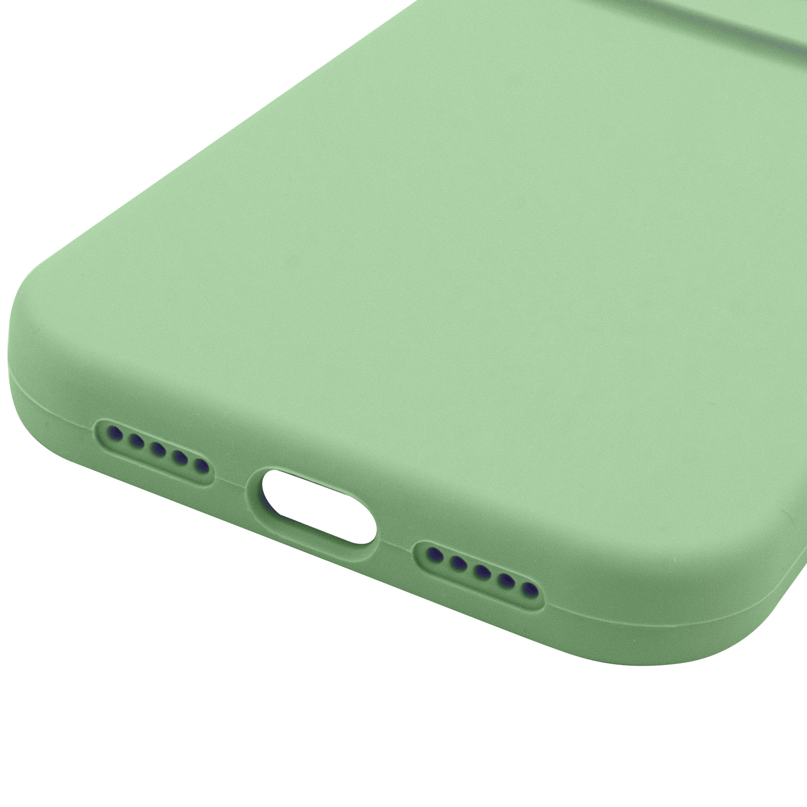 Чохол Silk Full Camera Protective (AA) NO LOGO для Apple iPhone 16 (6.1"), Зелений / Pistachio 3, Силікон, купити оптом з доставкою