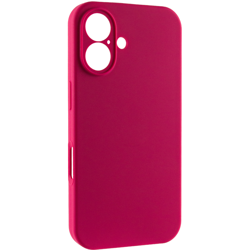 Чохол Silk Full Camera Protective (AA) NO LOGO для Apple iPhone 16 (6.1"), Червоний / Rose Red, Силікон, купити оптом з доставкою
