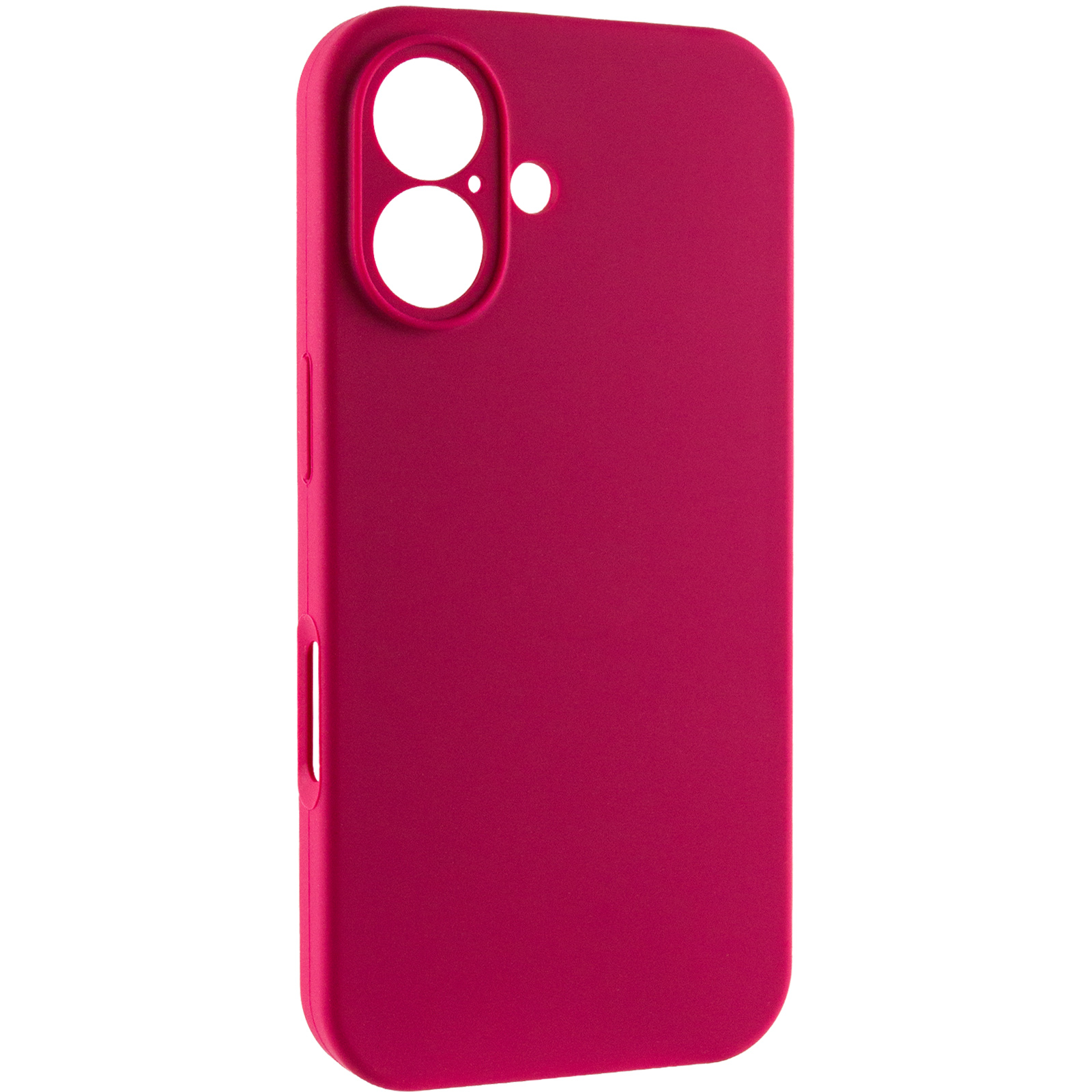 Чохол Silk Full Camera Protective (AA) NO LOGO для Apple iPhone 16 (6.1"), Червоний / Rose Red, Силікон, купити оптом з доставкою