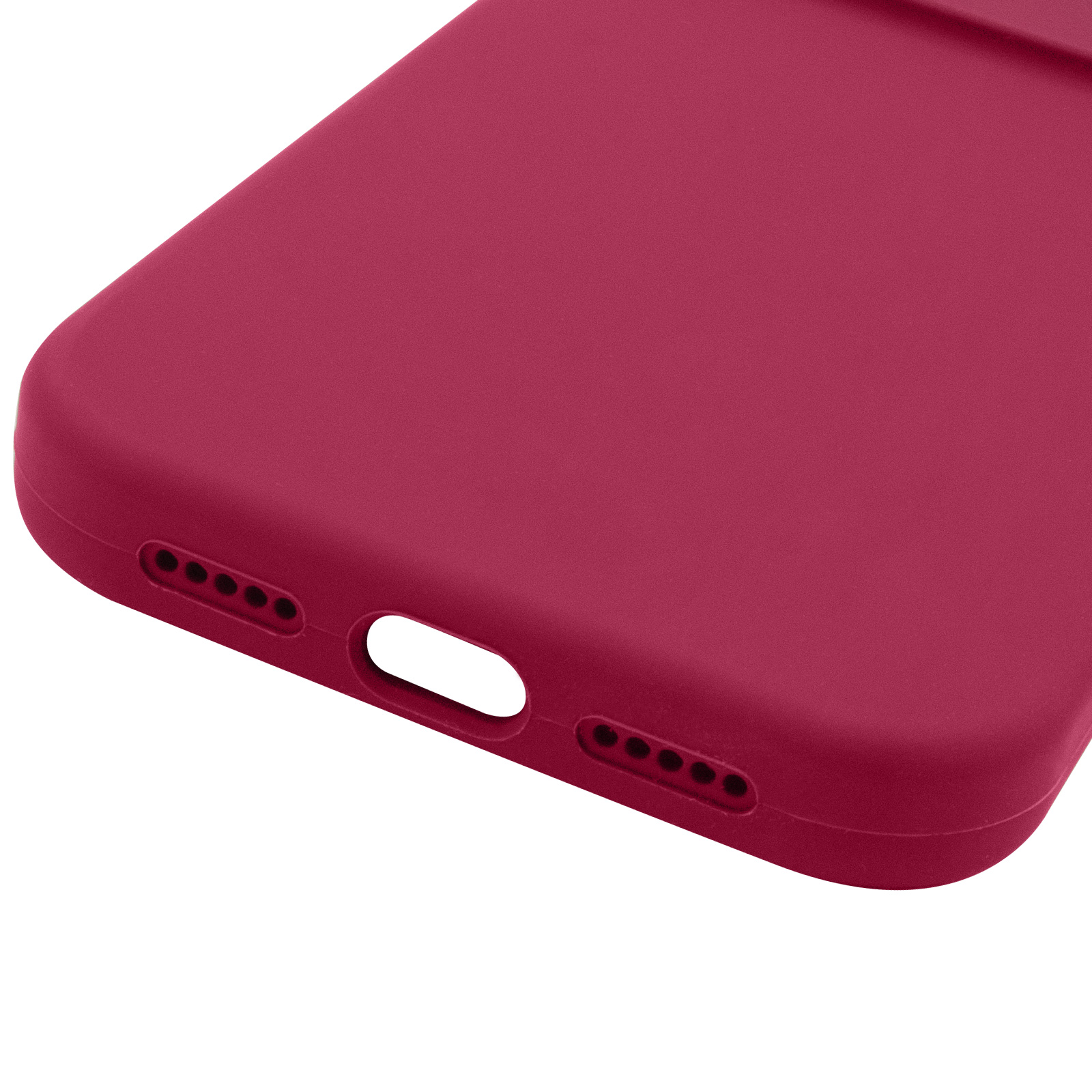 Чохол Silk Full Camera Protective (AA) NO LOGO для Apple iPhone 16 (6.1"), Червоний / Rose Red 3, Силікон, купити оптом з доставкою