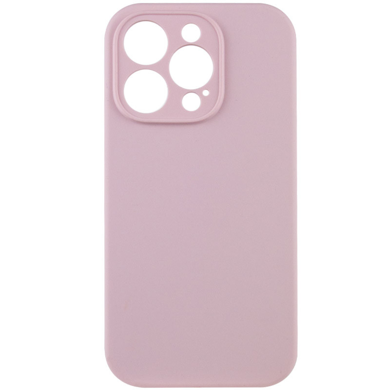 Чехол Silk Full Camera Protective (AA) NO LOGO для Apple iPhone 16 (6.1"), Розовый / Chalk Pink, Силикон, купить оптом с доставкой