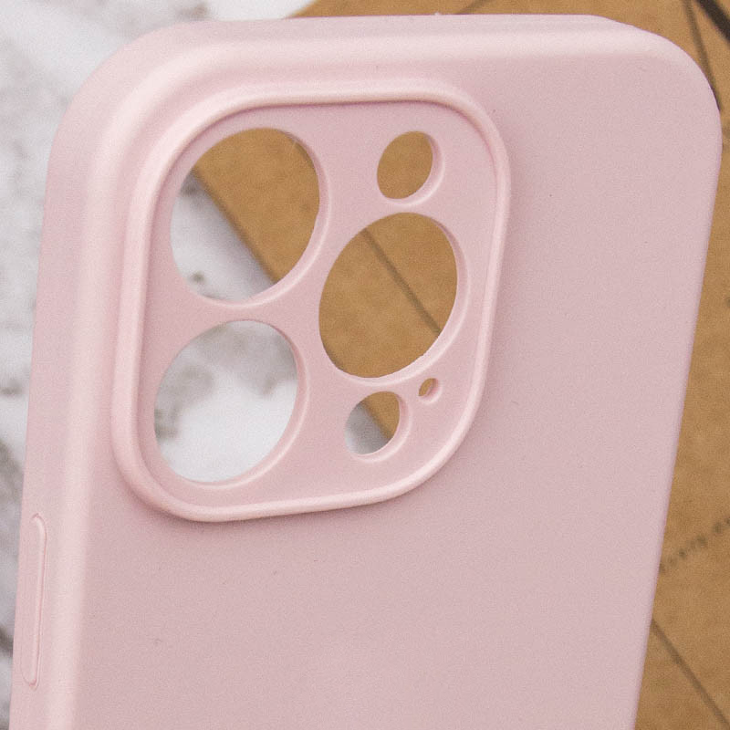 Чехол Silk Full Camera Protective (AA) NO LOGO для Apple iPhone 16 (6.1"), Розовый / Chalk Pink 3, Силикон, купить оптом с доставкой