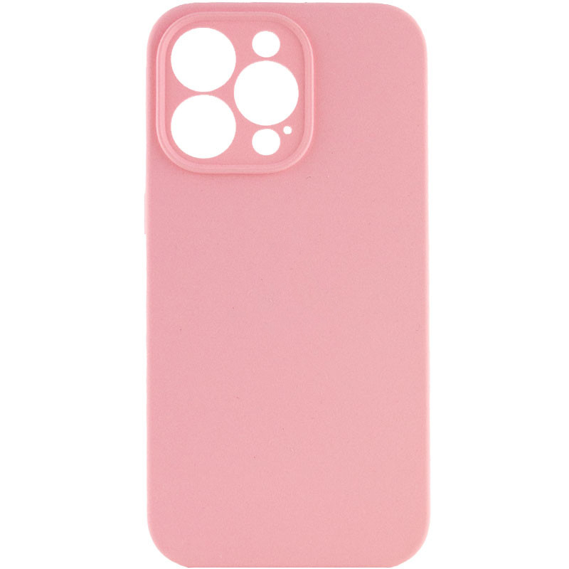 Чехол Silk Full Camera Protective (AA) NO LOGO для Apple iPhone 16 (6.1"), Розовый / Light pink, Силикон, купить оптом с доставкой