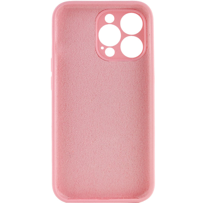 Чехол Silk Full Camera Protective (AA) NO LOGO для Apple iPhone 16 (6.1"), Розовый / Light pink 1, Силикон, купить оптом с доставкой