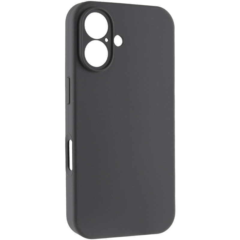 Чохол Silk Full Camera Protective (AA) NO LOGO для Apple iPhone 16 (6.1"), Сірий / Dark Gray, Силікон, купити оптом з доставкою