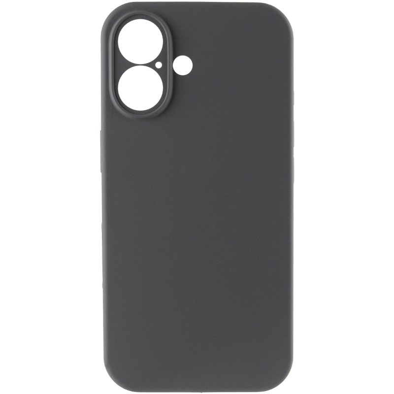 Чохол Silk Full Camera Protective (AA) NO LOGO для Apple iPhone 16 (6.1"), Сірий / Dark Gray 1, Силікон, купити оптом з доставкою