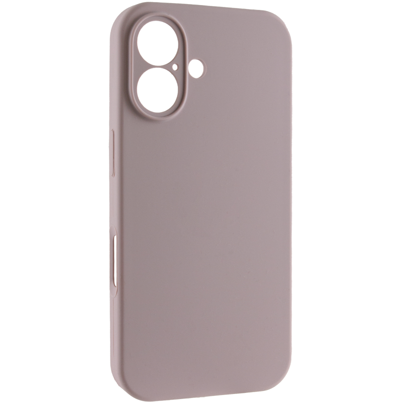 Чохол Silk Full Camera Protective (AA) NO LOGO для Apple iPhone 16 (6.1"), Сірий / Lavender, Силікон, купити оптом з доставкою